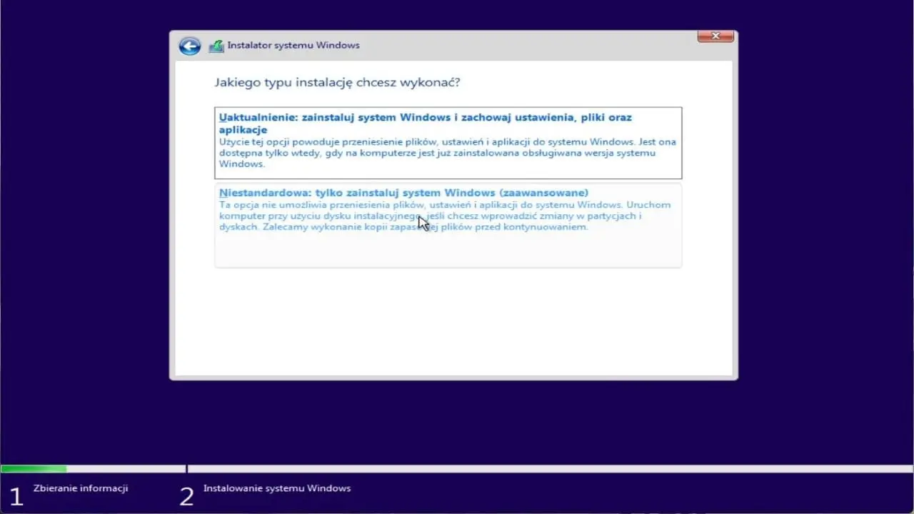 Instalacja niestandardowa